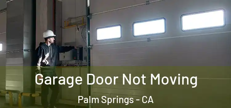  Garage Door Not Moving Palm Springs - CA